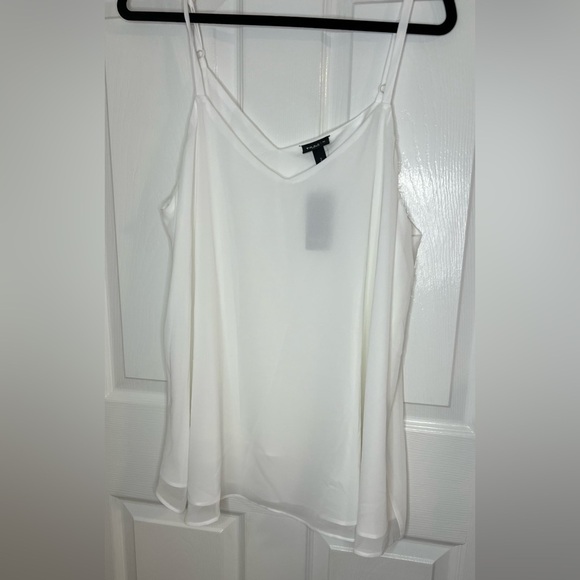 NWT Torrid Sophie Chiffon Swing Cami, Size 00 (10), Cloud Dancer - Picture 4 of 7